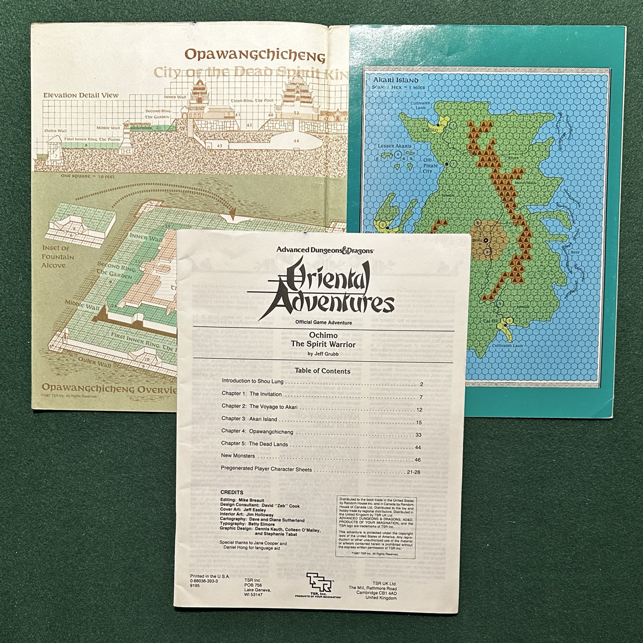 Vintage Dungeons & Dragons Adventure: AD&D Oriental Adventures - Ochimo The Spirit Warrior