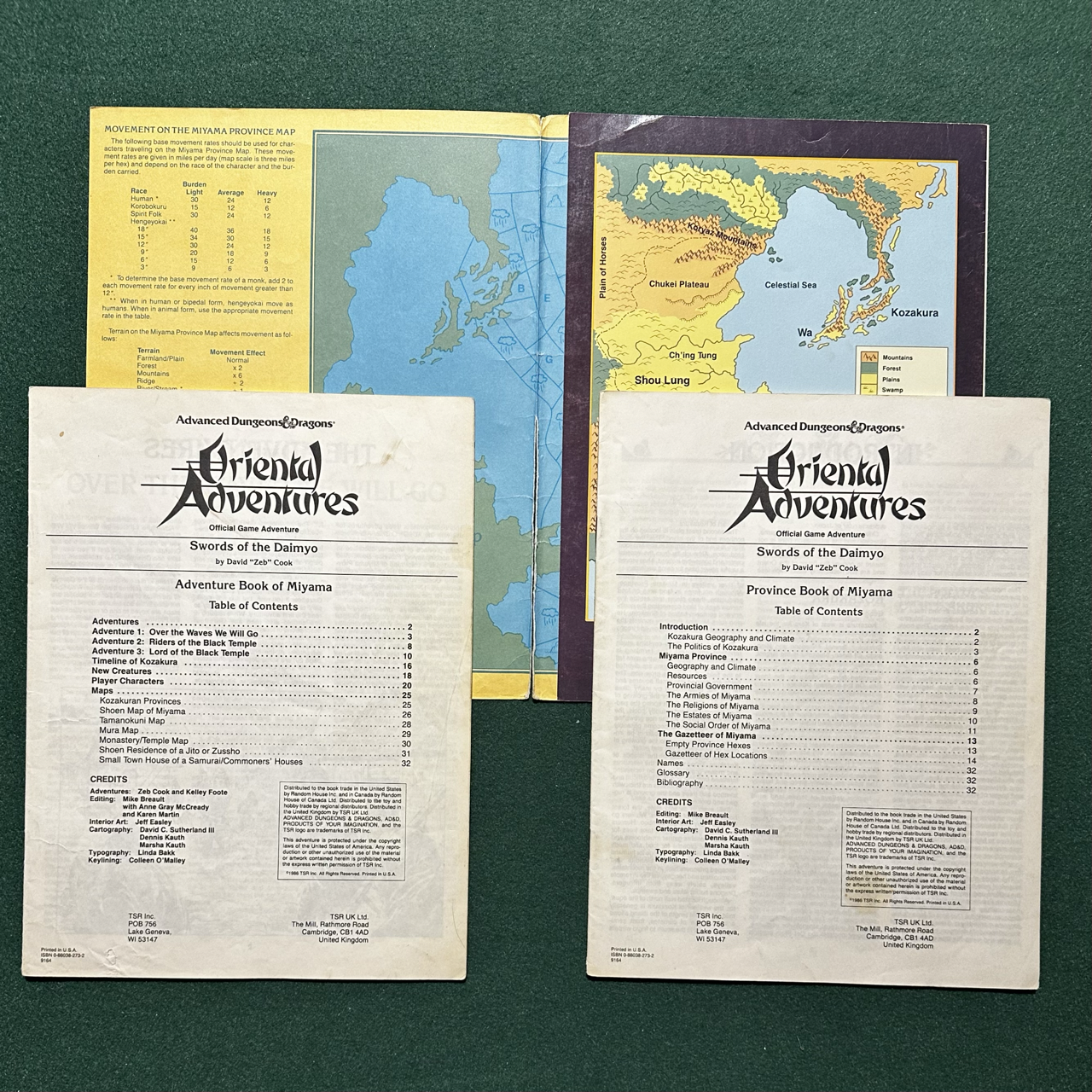 Vintage Dungeons & Dragons Adventure: AD&D Oriental Adventures - Sword of the Daimyo