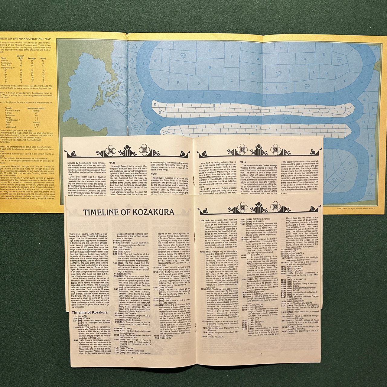 Vintage Dungeons & Dragons Adventure: AD&D Oriental Adventures - Sword of the Daimyo