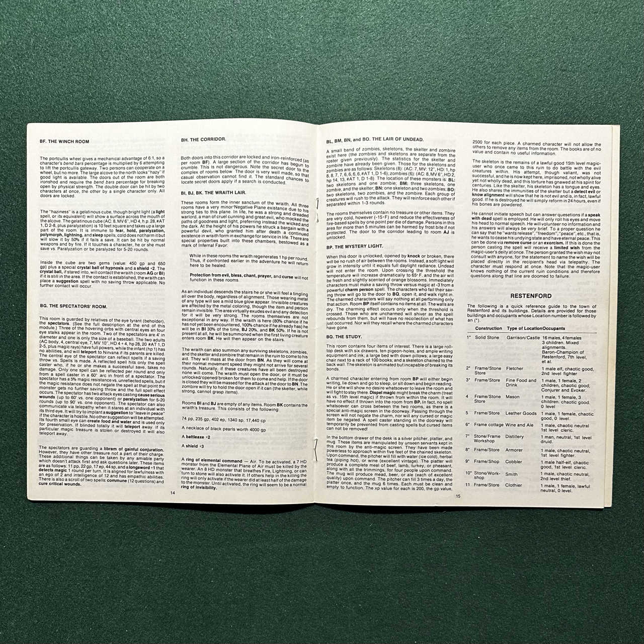 Vintage Dungeons & Dragons Adventure: AD&D - The Secret of Bone Hill