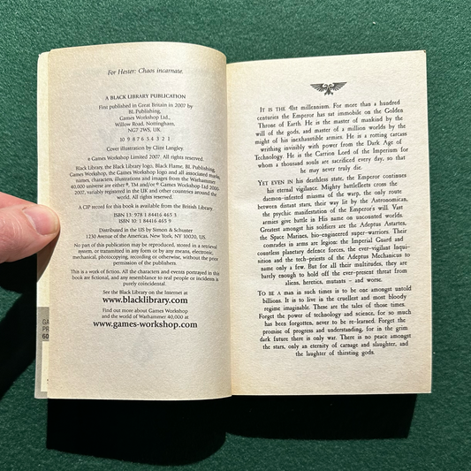 Sci-fi Paperback: Warhammer 40k: Sandy Mitchell - Duty Calls FIRST PRINT