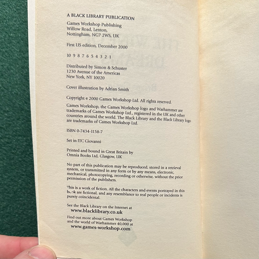 Vintage Sci-fi Paperback: Brian Craig - Warhammer: The Wine of Dreams FIRST PRINT