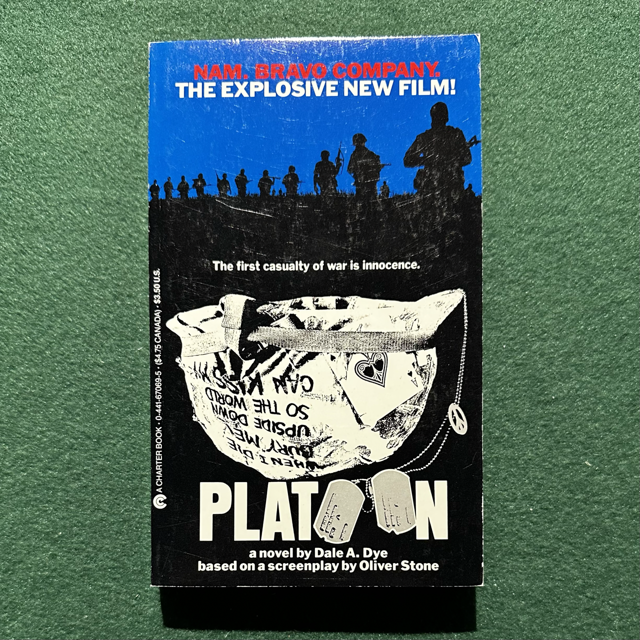 Vintage Fiction Paperback: Dale A Dye - Platoon FIRST PRINTING