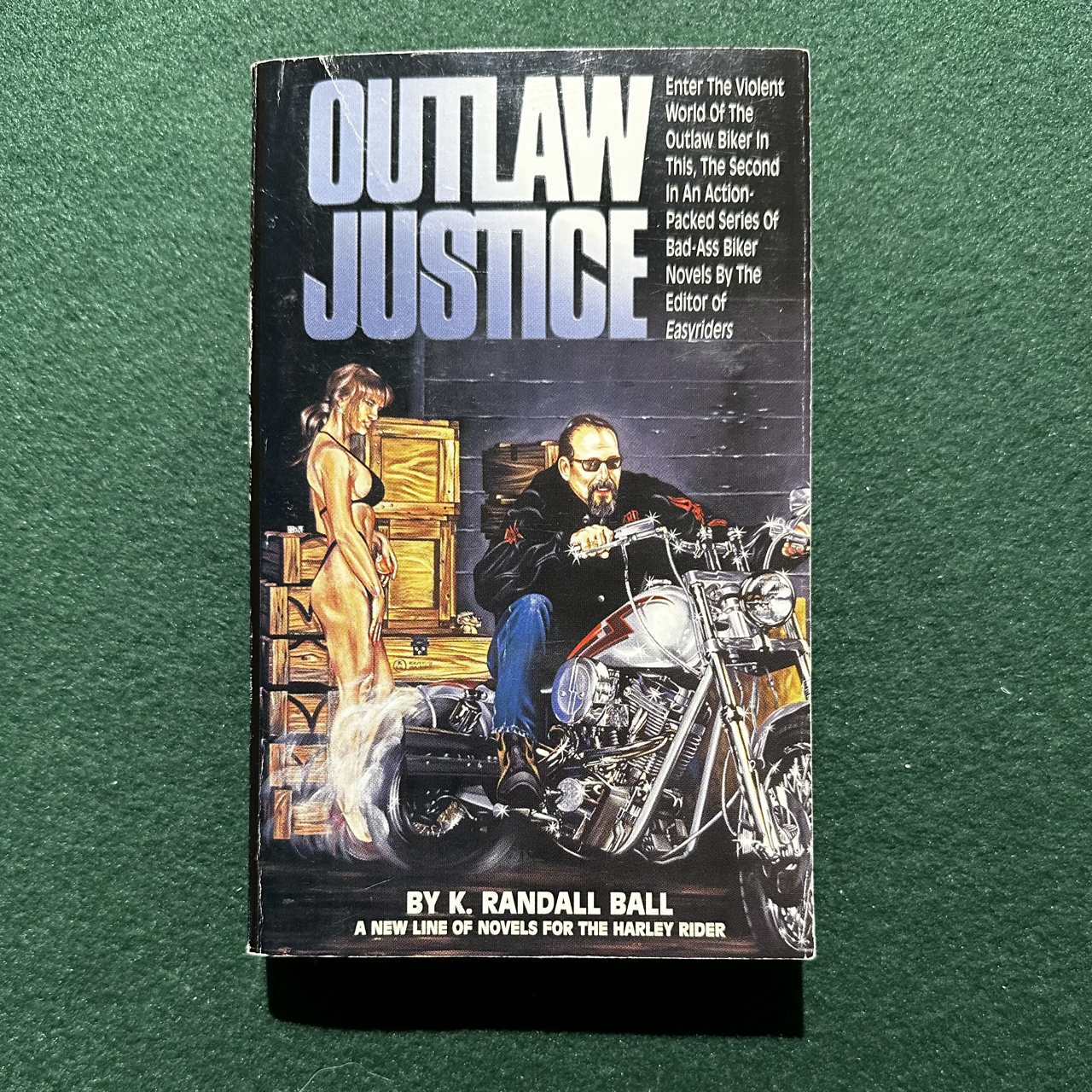Vintage Fiction Paperback: K Randall Ball - Outlaw Justice FIRST PRINTING