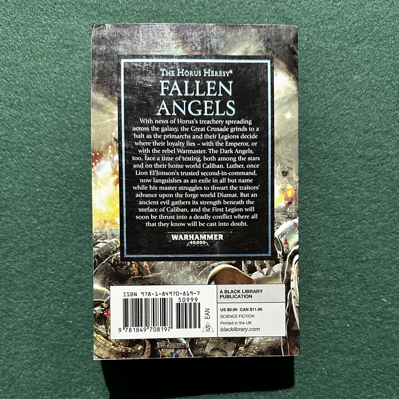 Sci-fi Paperback: Mike Lee - Warhammer 40k: Fallen Angels SECOND PRINT
