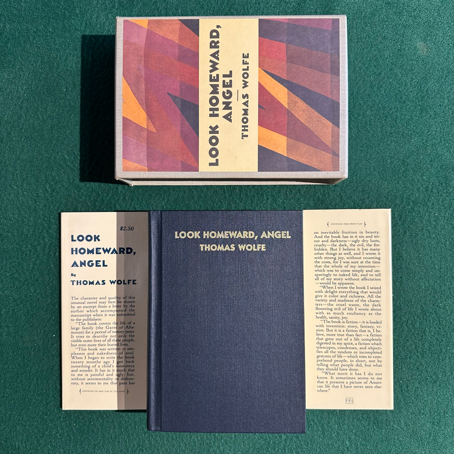 Vintage Fiction Hardback: Thomas Wolfe - Look Homeward, Angel FIRST EDITION FACSIMILE