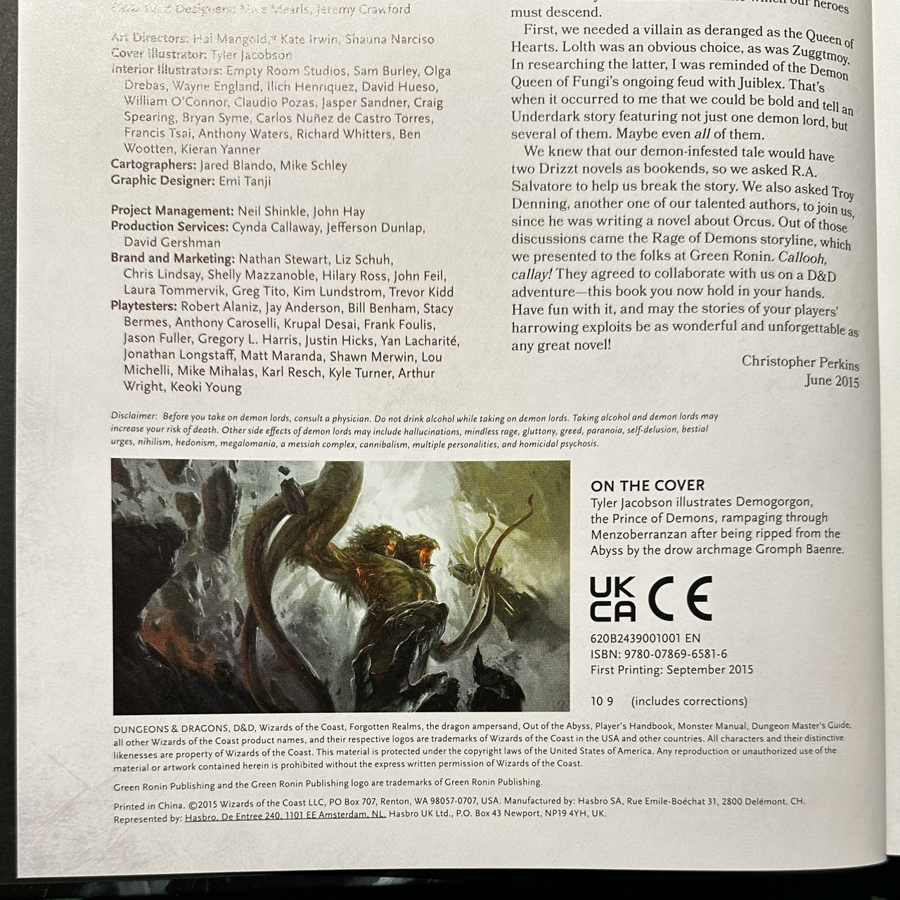 Dungeons & Dragons Hardback: Out of the Abyss with DM Screen