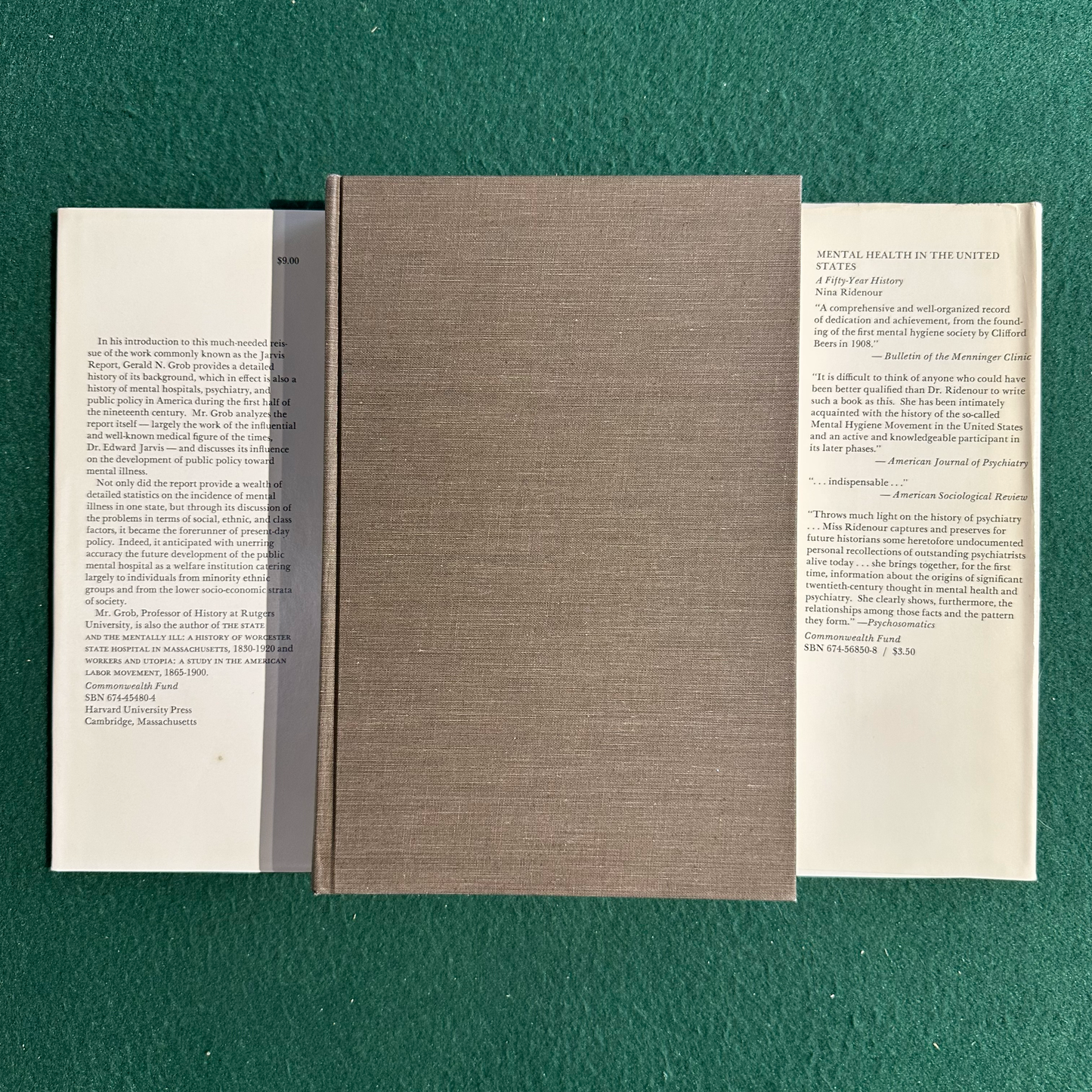 Vintage Non-Fiction Hardback: Edward Jarvis - Insanity and Idiocy in Massachusetts: Report of the commission on Lunacy, 1855