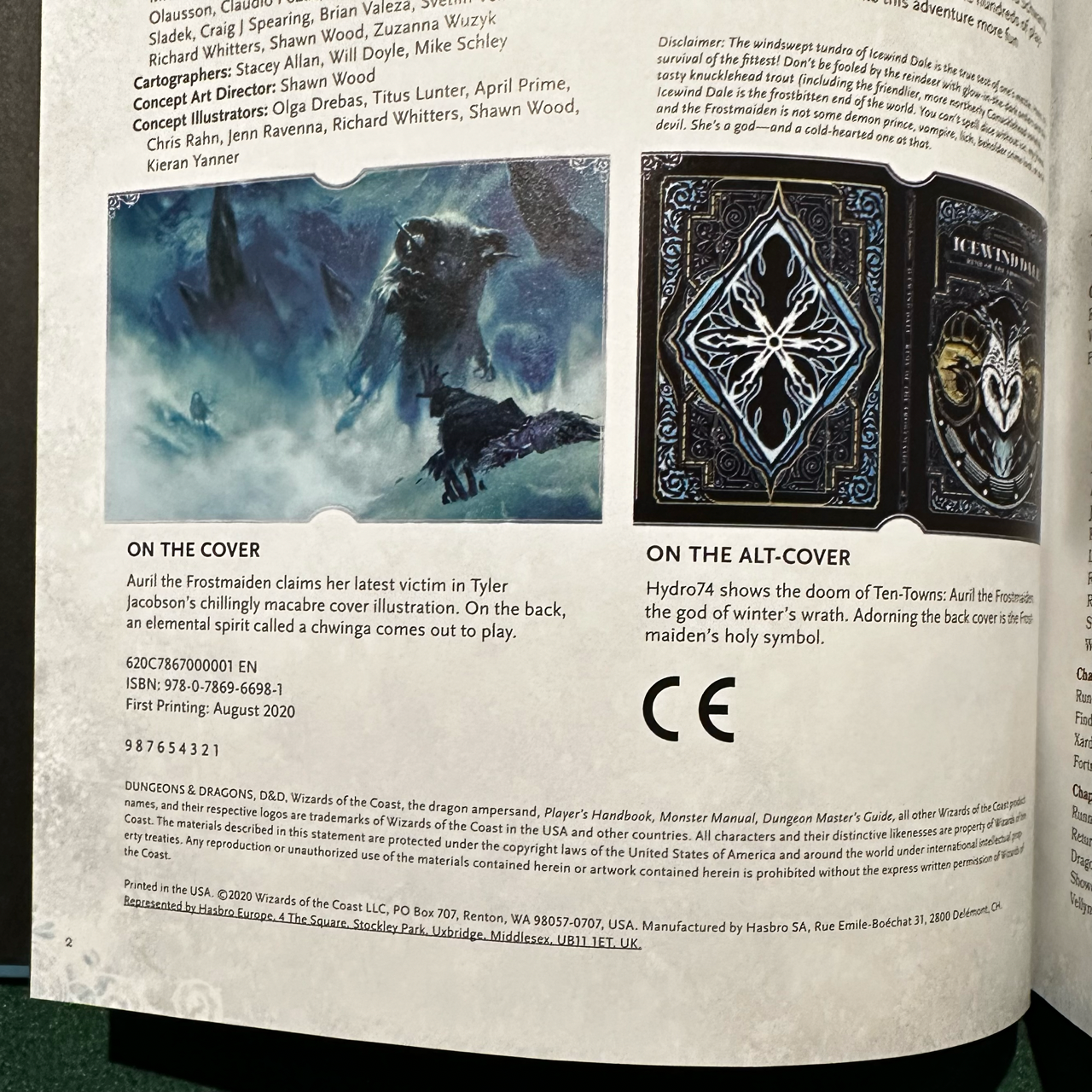 Dungeons & Dragons Hardback: Icewind Dale with DM Screen 5e FIRST PRINTING