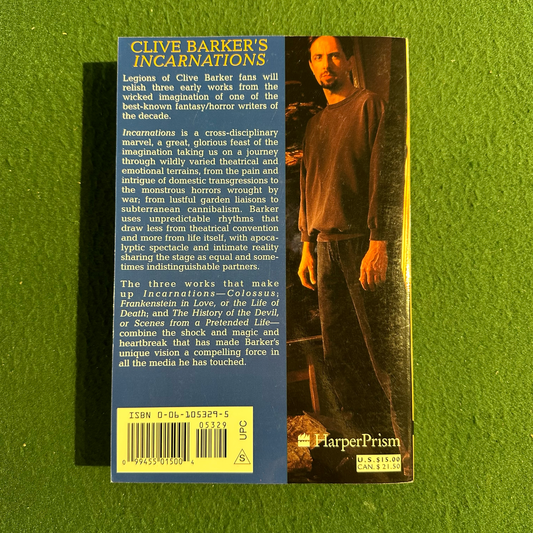 Vintage Horror Paperback: Clive Barker - Incarnations FIRST PRINTING