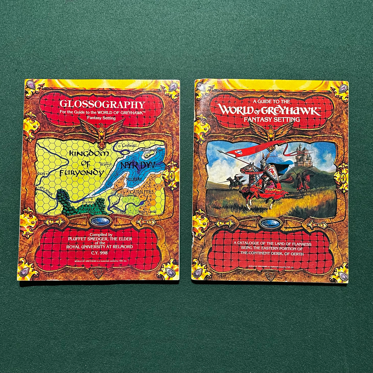 Vintage Dungeons & Dragons Fantasy Game Setting: AD&D World of Greyhawk BOOKS ONLY