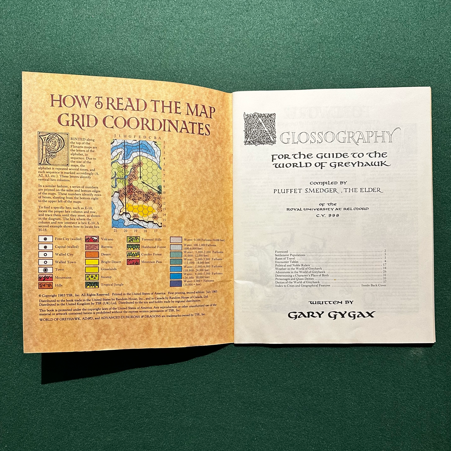 Vintage Dungeons & Dragons Fantasy Game Setting: AD&D World of Greyhawk BOOKS ONLY