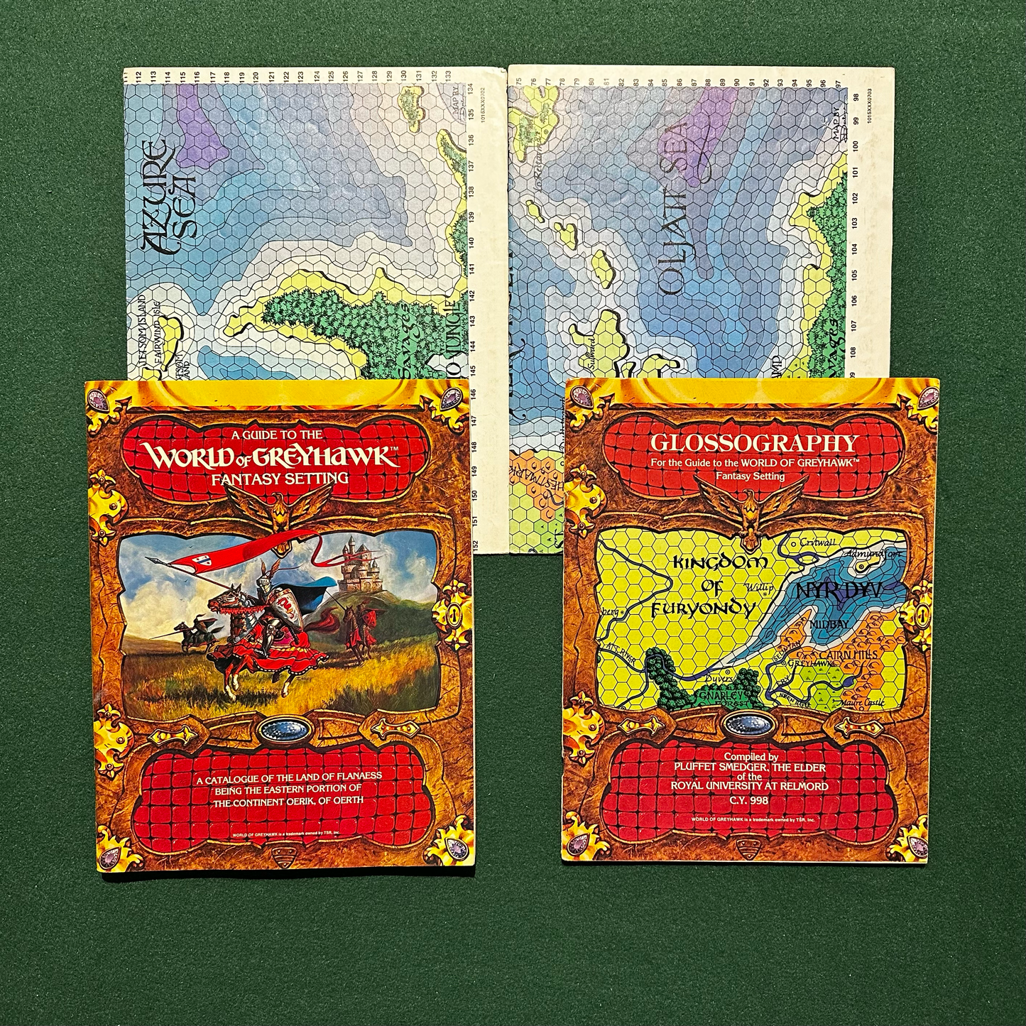 Vintage Dungeons & Dragons Fantasy Game Setting: AD&D World of Greyhawk COMPLETE