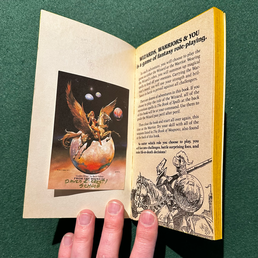 Vintage Fantasy Paperback: Megan and H William Stine - Wizards Warriors & You: The Imposter King FIRST PRINTING