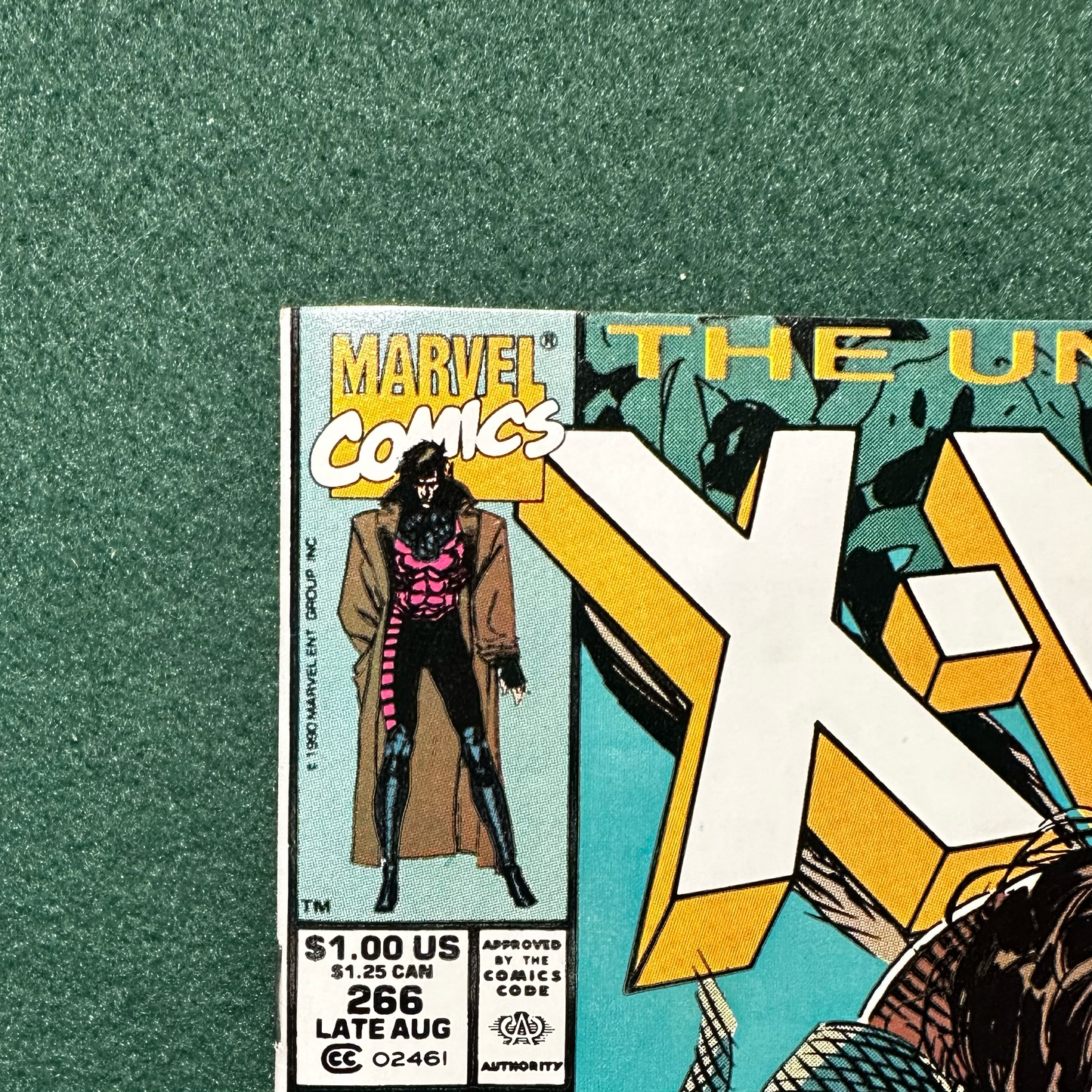 Vintage Comic Book: The Uncanny X-Men #266 FIRST APPEARANCE OF GAMBIT