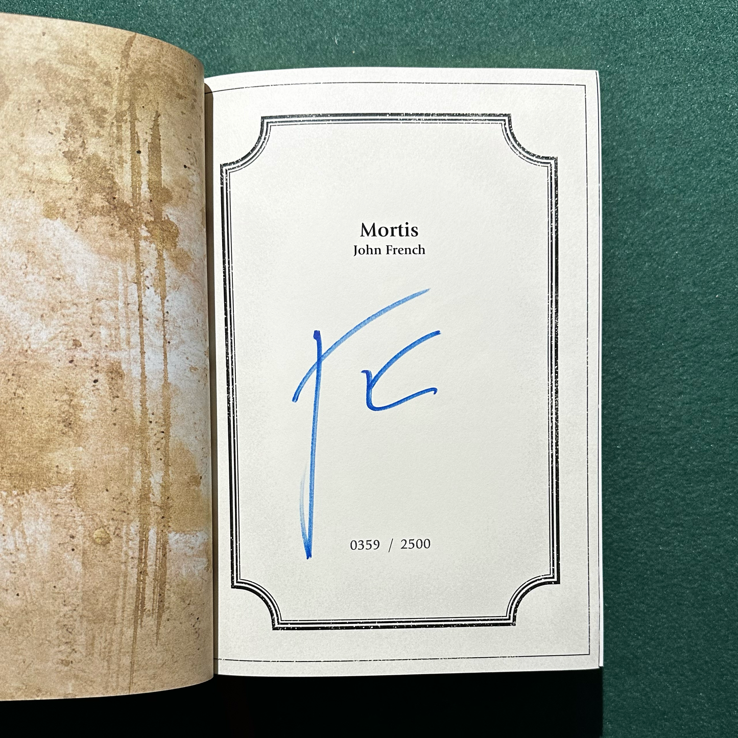 Warhammer Hardback: John French - Mortis SIGNED LIMITED EDITION