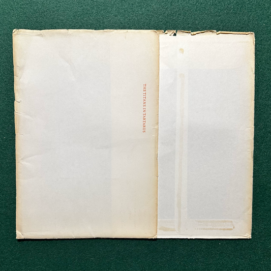 Vintage Poetry Paperback: Clark Ashton Smith - The Titans in Tartarus NUMBERED XICCARPH EDITION