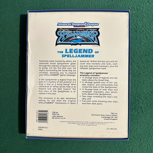 Advanced Dungeons & Dragons 2e Boxset: Spelljammer: The Legend of Spelljammer COMPLETE