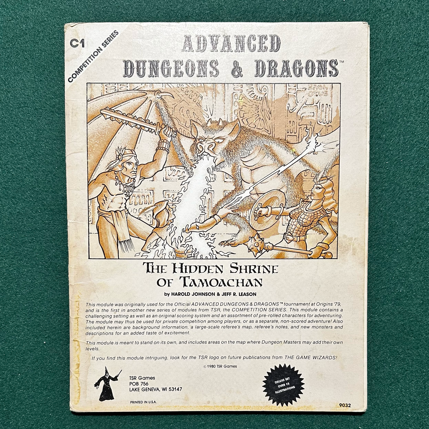 Vintage Dungeons & Dragons Adventure: AD&D The Hidden Shrine of Tamoachan COMPLETE