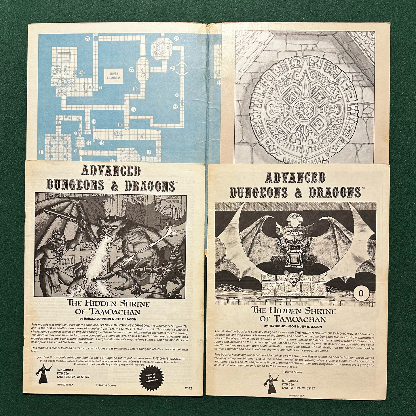 Vintage Dungeons & Dragons Adventure: AD&D The Hidden Shrine of Tamoachan COMPLETE