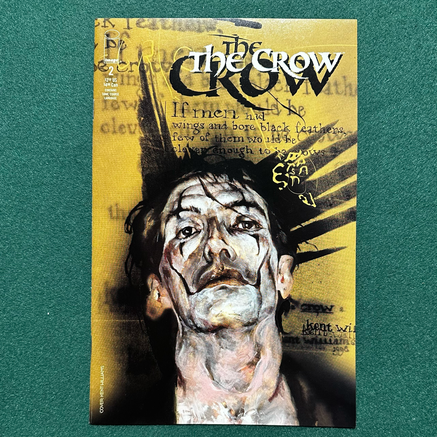Vintage Comics: The Crow #1-4, Kent Williams Cover Art FIRST PRINTINGS