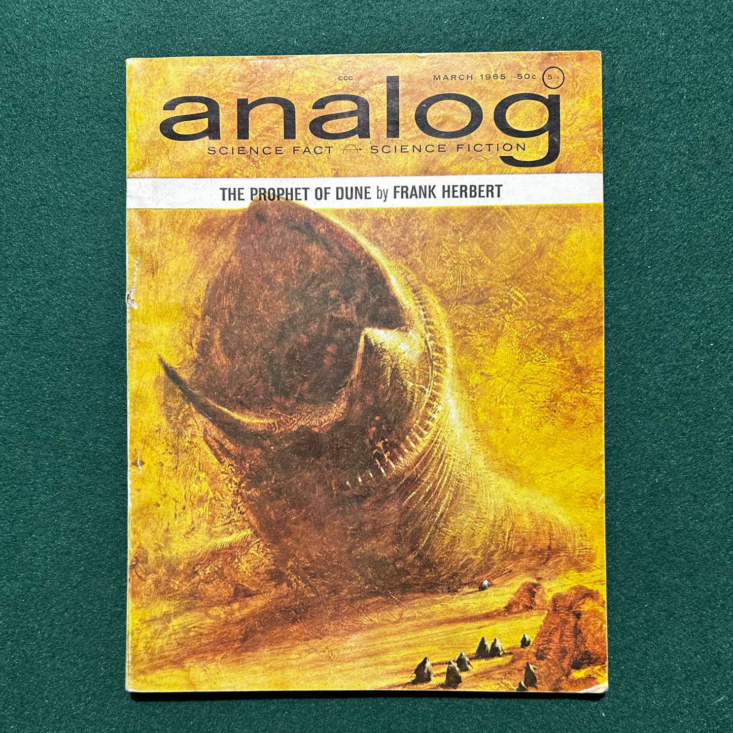 Vintage Sci-fi Magazine: Analog: Science Fact - Science Fiction - March 1965 Prophet of Dune, Part 3. FRANK HERBERT