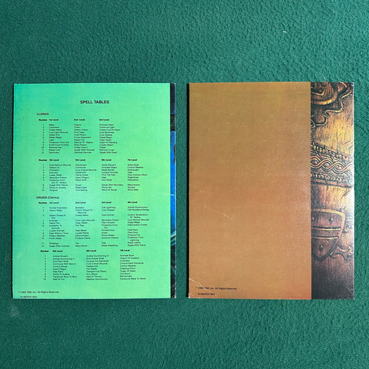 Dungeons & Dragons 1e Accessory: Players Reference Screen and Dungeon Master's Screen