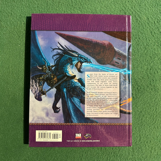 Advanced Dungeons & Dragons 2e Hardback: Dragonlance Campaign Setting FIRST PRINTING