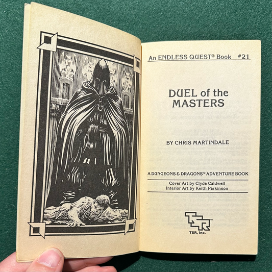 Vintage Fantasy Paperback: Chris Martindale - Endless Quest - Duel of the Masters FIRST PRINTING
