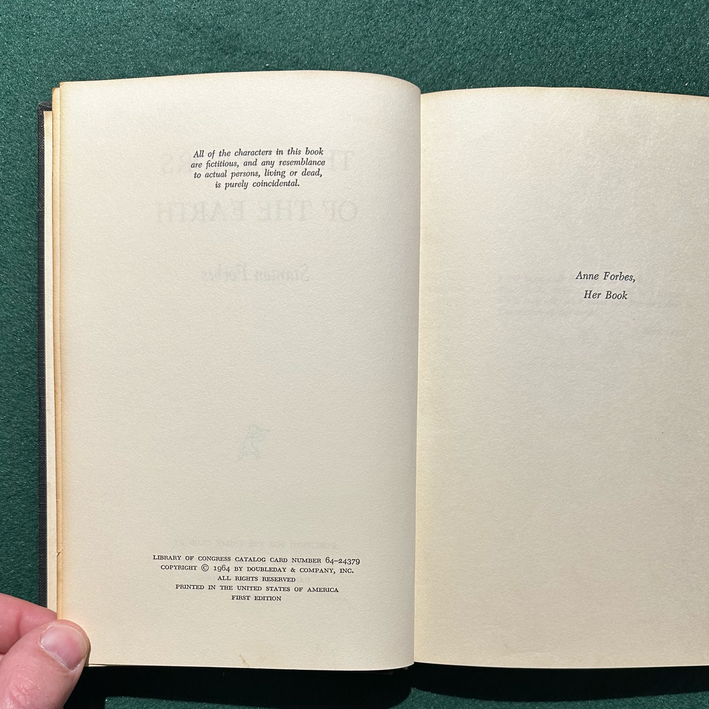 Vintage Fiction Hardback: Stanton Forbes - The Terrors of the Earth FIRST EDITION
