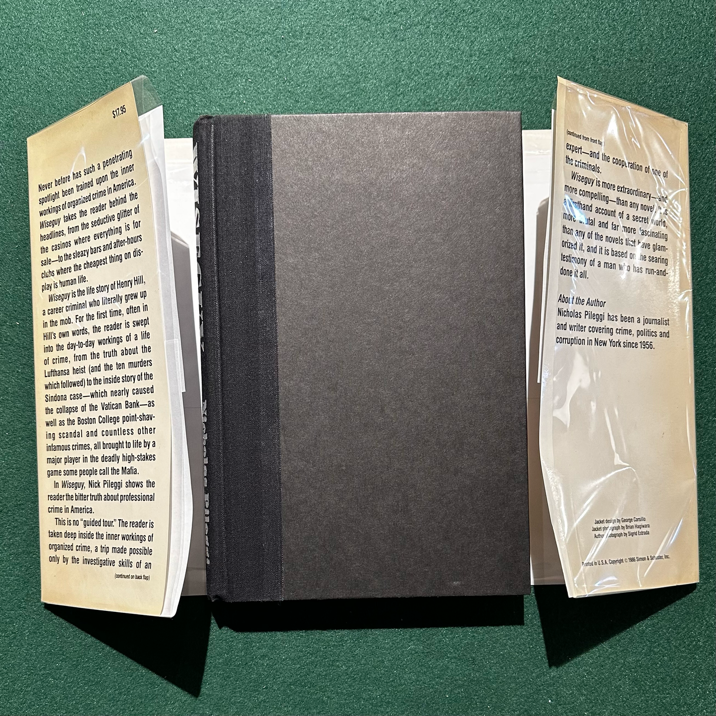 Vintage Biography Hardback: Nicholas Pileggi - Wiseguy SECOND PRINTING