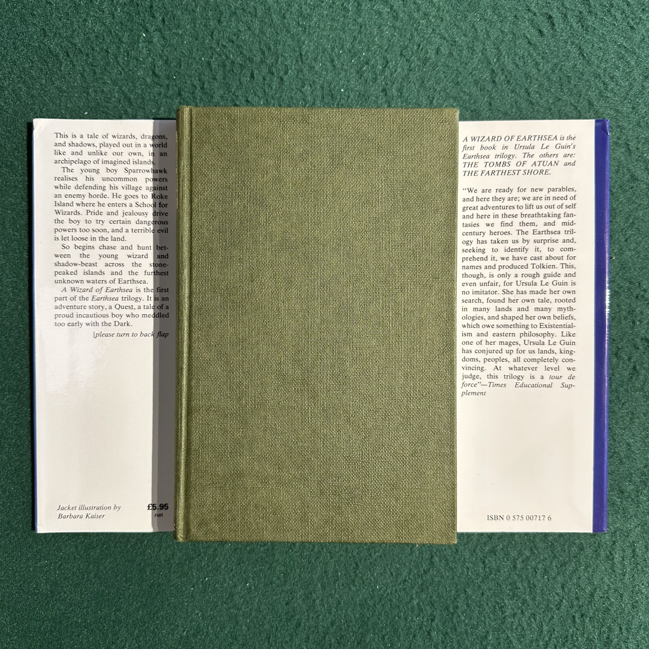 Vintage Fantasy Hardback: Ursula K Le Guin - A Wizard of Earthsea FOURTH UK PRINTING