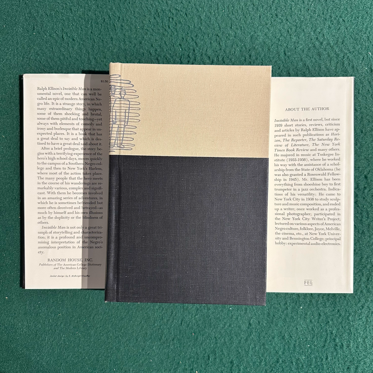 Vintage Fiction Hardback: Richard Wright - The Invisible Man FIRST EDITION FACSIMILE
