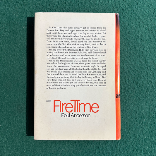 Vintage Sci-Fi Hardback: Poul Anderson - Fire Time BCE