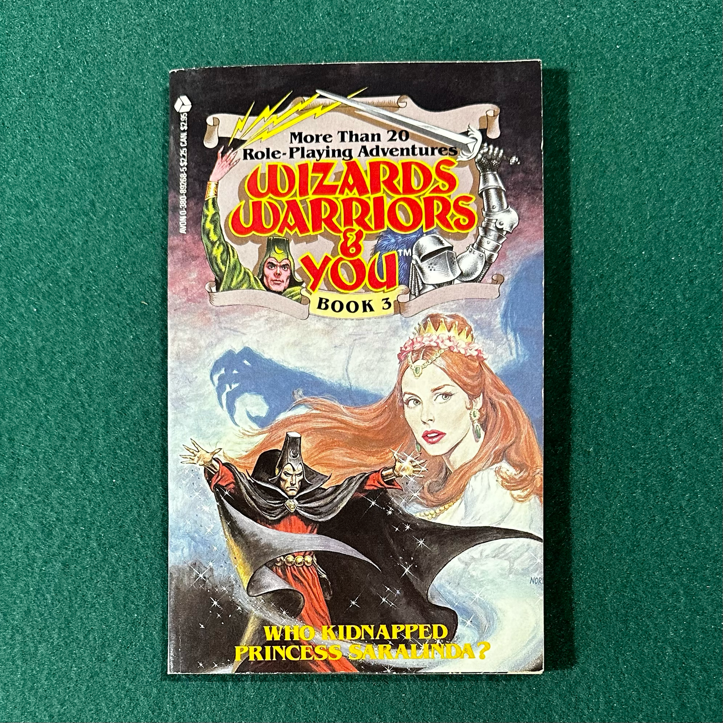 Vintage Fantasy Paperback: Megan Stine & H William Stine - Wizards, Warriors & You, Book 3: Who Kidnapped Princess Saralinda? FIRST PRINT