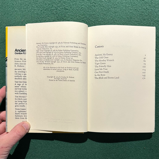 Vintage Sci-fi Hardback: Gordon R Dickson - Ancient, My Enemy BCE 