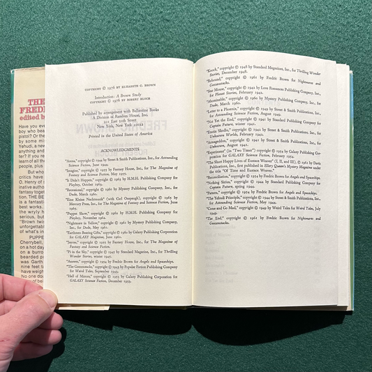 Vintage Sci-fi Hardback: The Best of Frederic Brown, Edited by Robert Bloch BCE