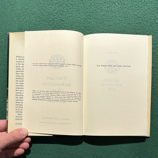 Vintage Sci-fi Hardback: Kate Wilhelm - Where Late the Sweet Birds Sang BCE