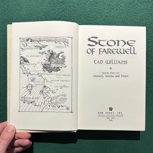 Vintage Fantasy Hardback: Tad WIlliams - Stone of Farewell SECOND PRINTING