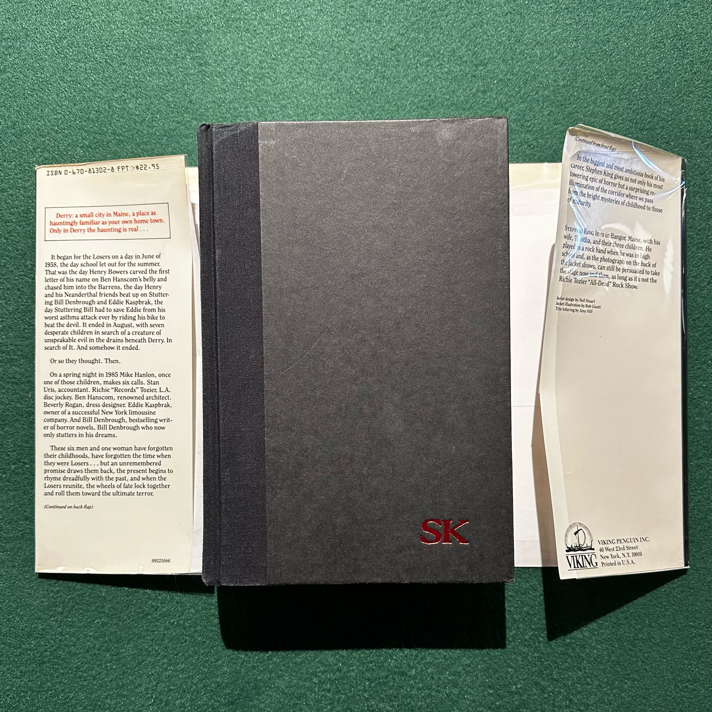 Vintage Horror Hardback: Stephen King - IT SIXTH PRINTING