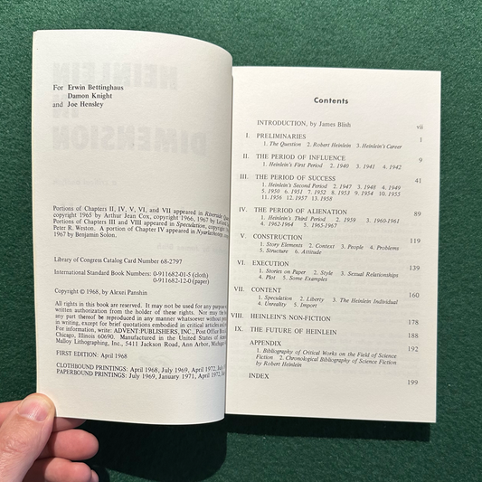Vintage Sci-fi Paperback: Alexei Panshin - Heinlein in Dimension