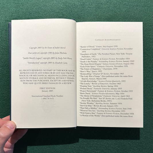 Vintage Sci-fi Hardback: Judith Merril - Homecalling and Other Stories FIRST EDITION