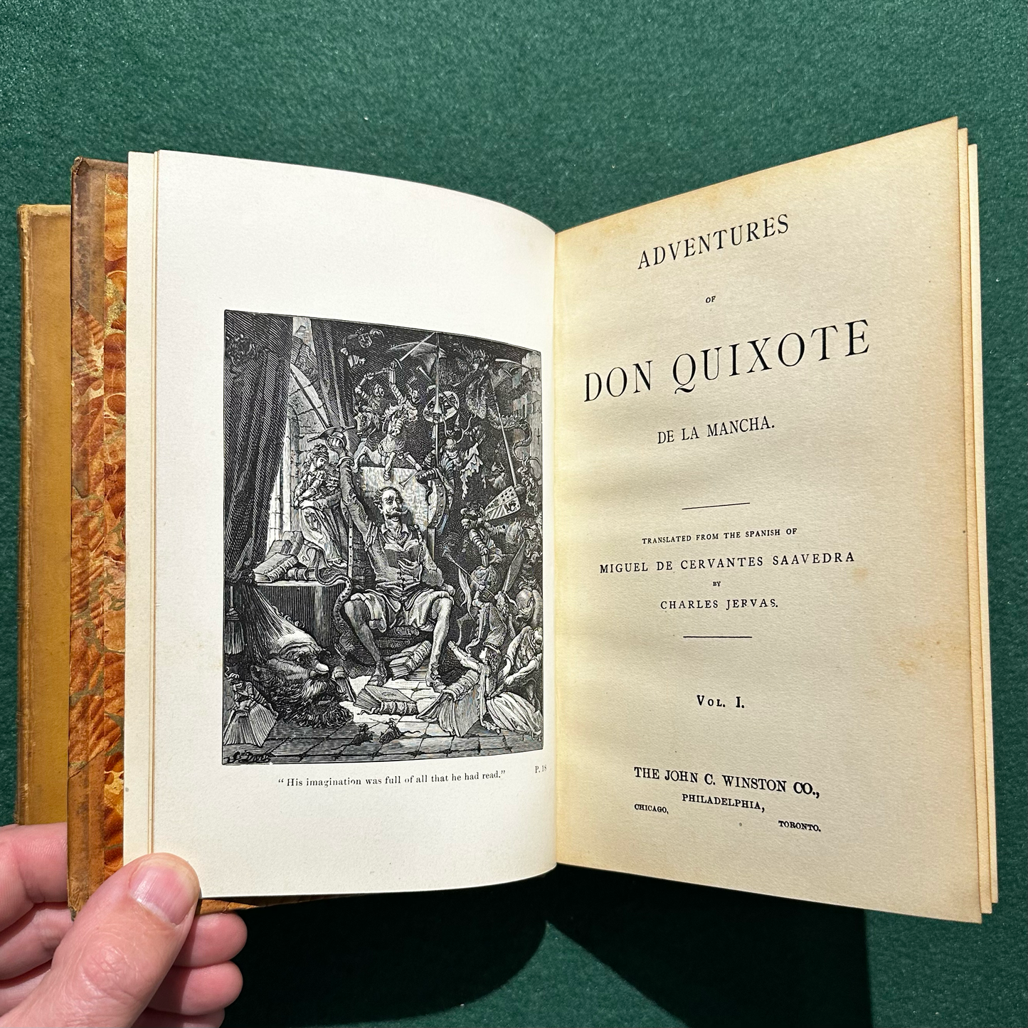 Antique Fiction Hardbacks: Miguel De Cervantes Saavedra, Translated by Charles Jervas - Adventures of Don Quixote De La Mancha