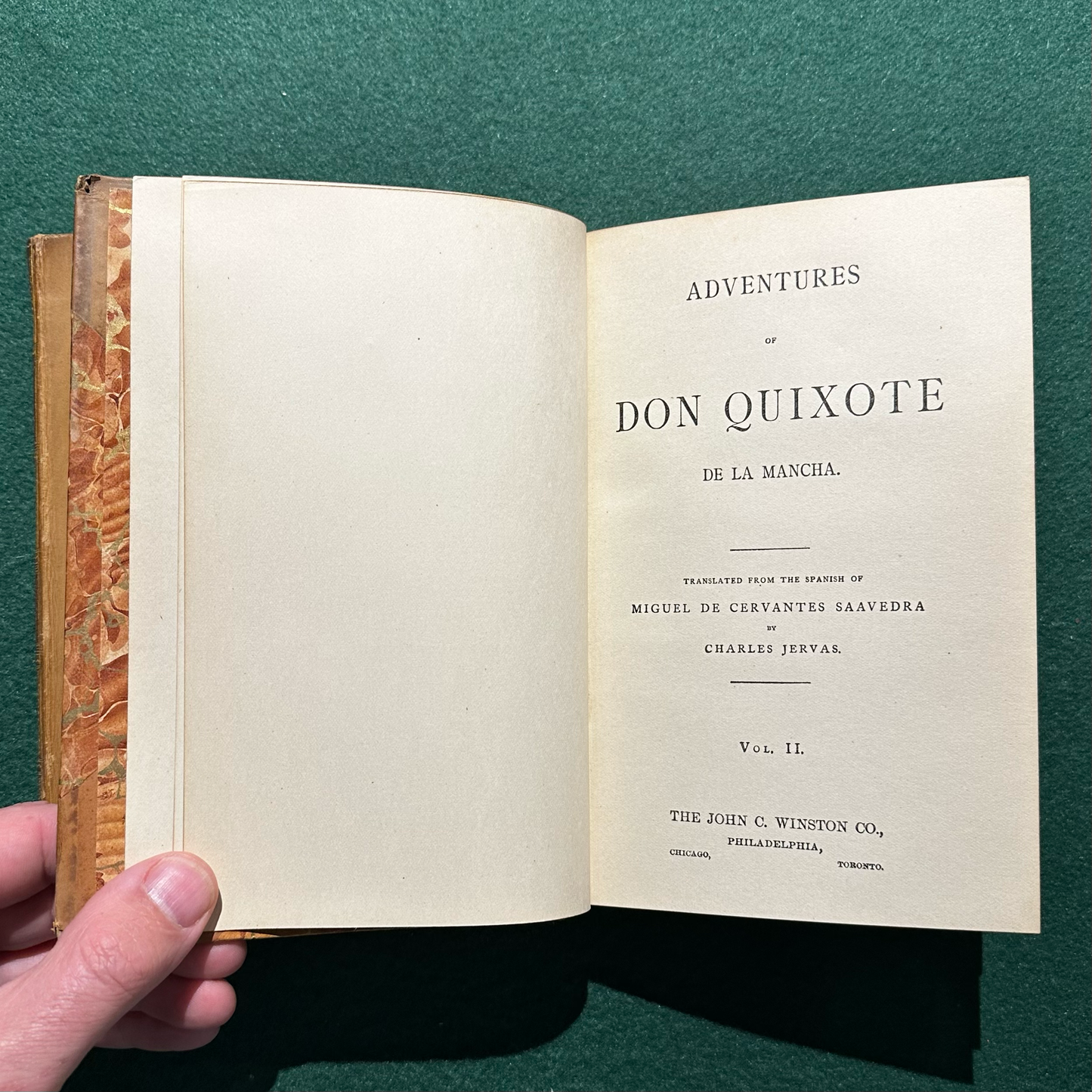 Antique Fiction Hardbacks: Miguel De Cervantes Saavedra, Translated by Charles Jervas - Adventures of Don Quixote De La Mancha