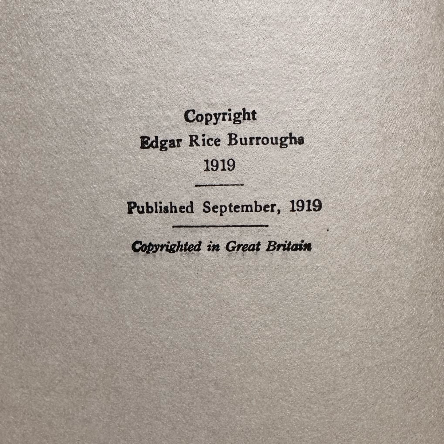 Vintage Fantasy Hardback: Edgar Rice Burroughs - The Warlords of Mars 1919