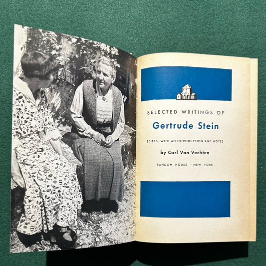 Vintage Fiction Hardback: Selected Writings of Gertrude Stein - Edited by Carl van Vechten FIRST EDITION