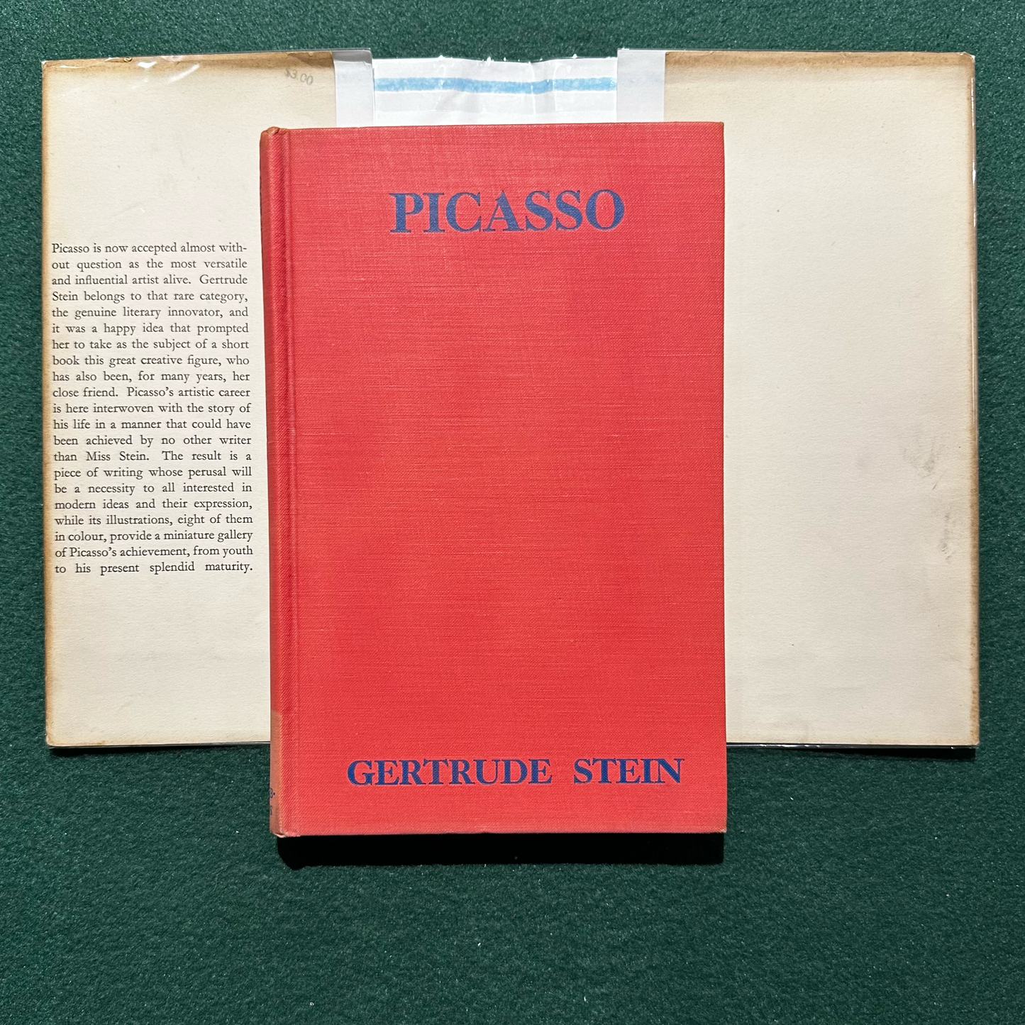 Vintage Fiction Hardback: Gertrude Stein - Picasso 1939 FIRST EDITION