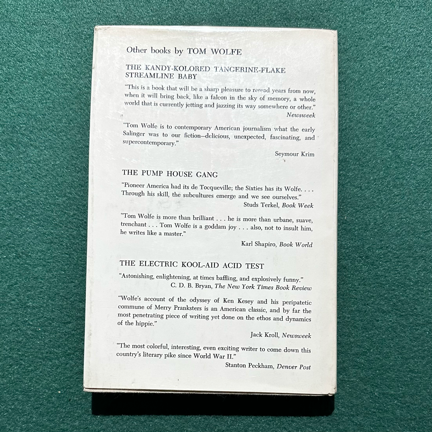 Vintage Fiction Hardback: Tom Wolfe - Radical Chic & Mau-Mauing the Flak Catchers FIRST EDITION