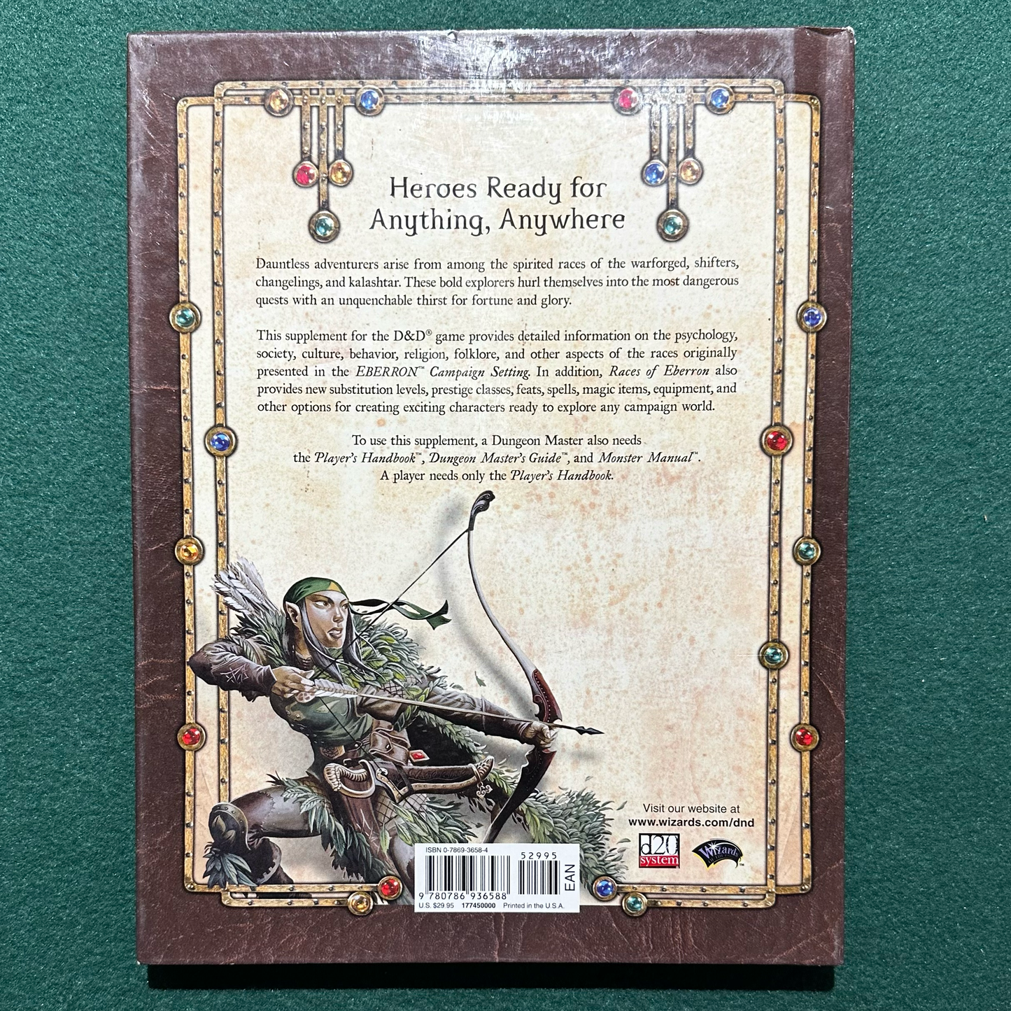 Dungeons & Dragons Accessory: Races of Eberron 3.5e FIRST PRINTING