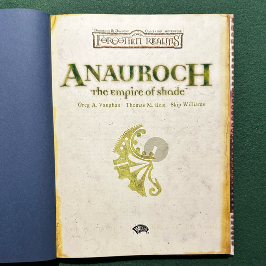 Vintage Dungeons & Dragons Adventure: Forgotten Realms - Anauroch, The Empire of Shade 3.5e FIRST PRINTING